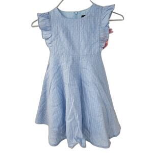FIRKIAL Blue Tie Back Dress Girls Size 4
